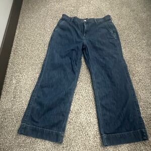 J Crew petite wide leg jeans barely worn